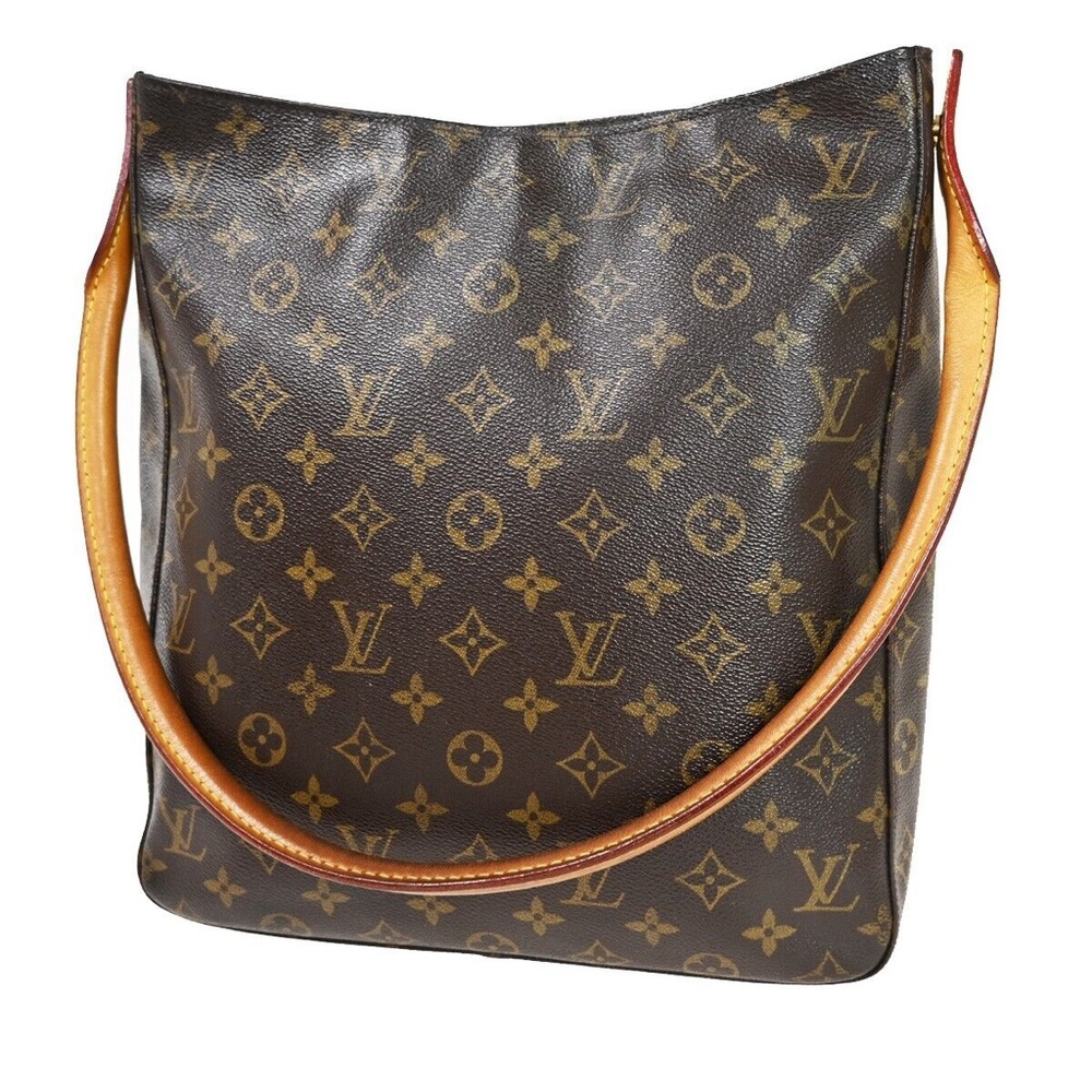 Louis Vuitton Looping Shoulder Bag Brown Monogram GM
